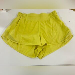 Women's Lululemon Yellow Shorts